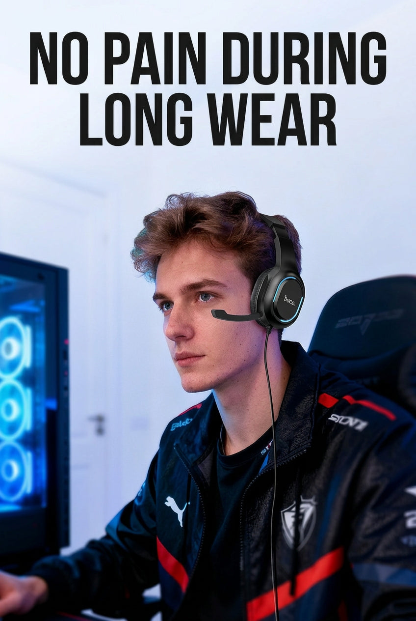 HOCO ESD21 Greet Gaming RGB Wired Headphones
