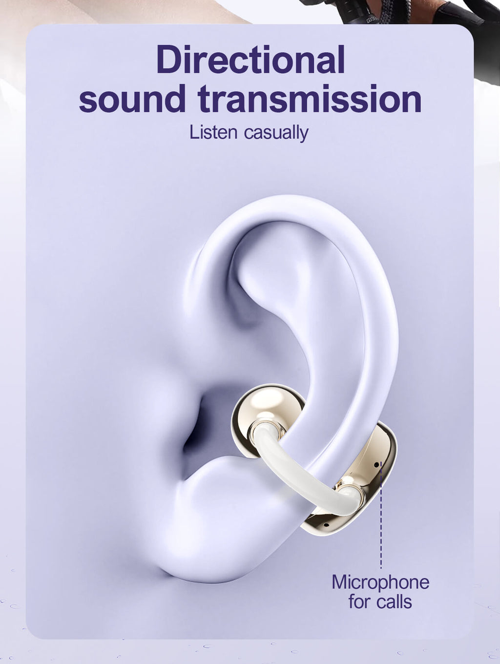 سماعات أذن لاسلكية ستيريو BT مفتوحة T08 داخل الأذن