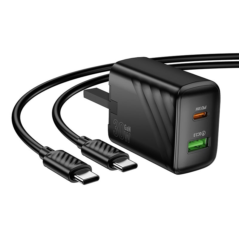 HOCO CS23B Sunlight PD30W+QC3.0 CS23B Charger NEW C to C UK