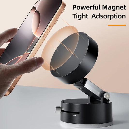 Adjustable Vacuum Suction Cup Folding Mobile Phone Holder Foldable for Lazy Car Suction Cup Holder Phone Stand