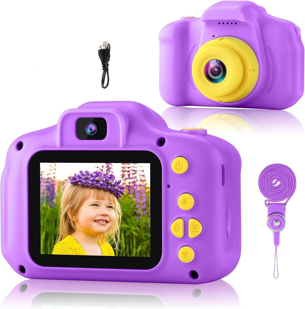 كاميرا رقمية للأطفال برسوم كرتونية بدقة 1080 بكسل، كاميرا فيديو، مسجل، ألعاب تعليمية صغيرة للأطفال