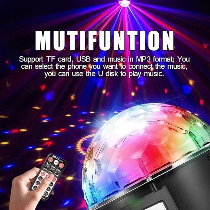 LED Crystal Magic Ball Light - Disco Light