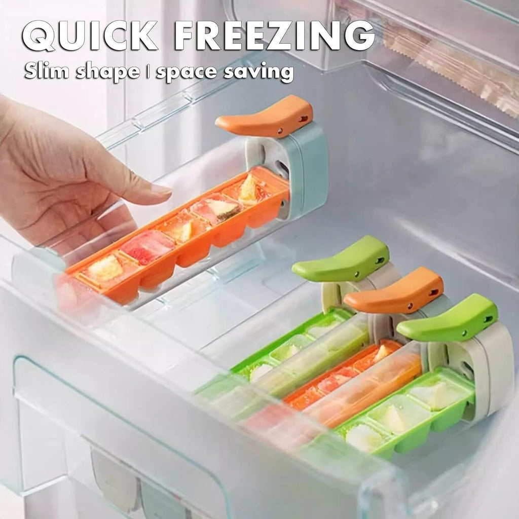 New Ice Cube Trays 6 Cells One Handed Deicing And Pressing The Ice Lattice