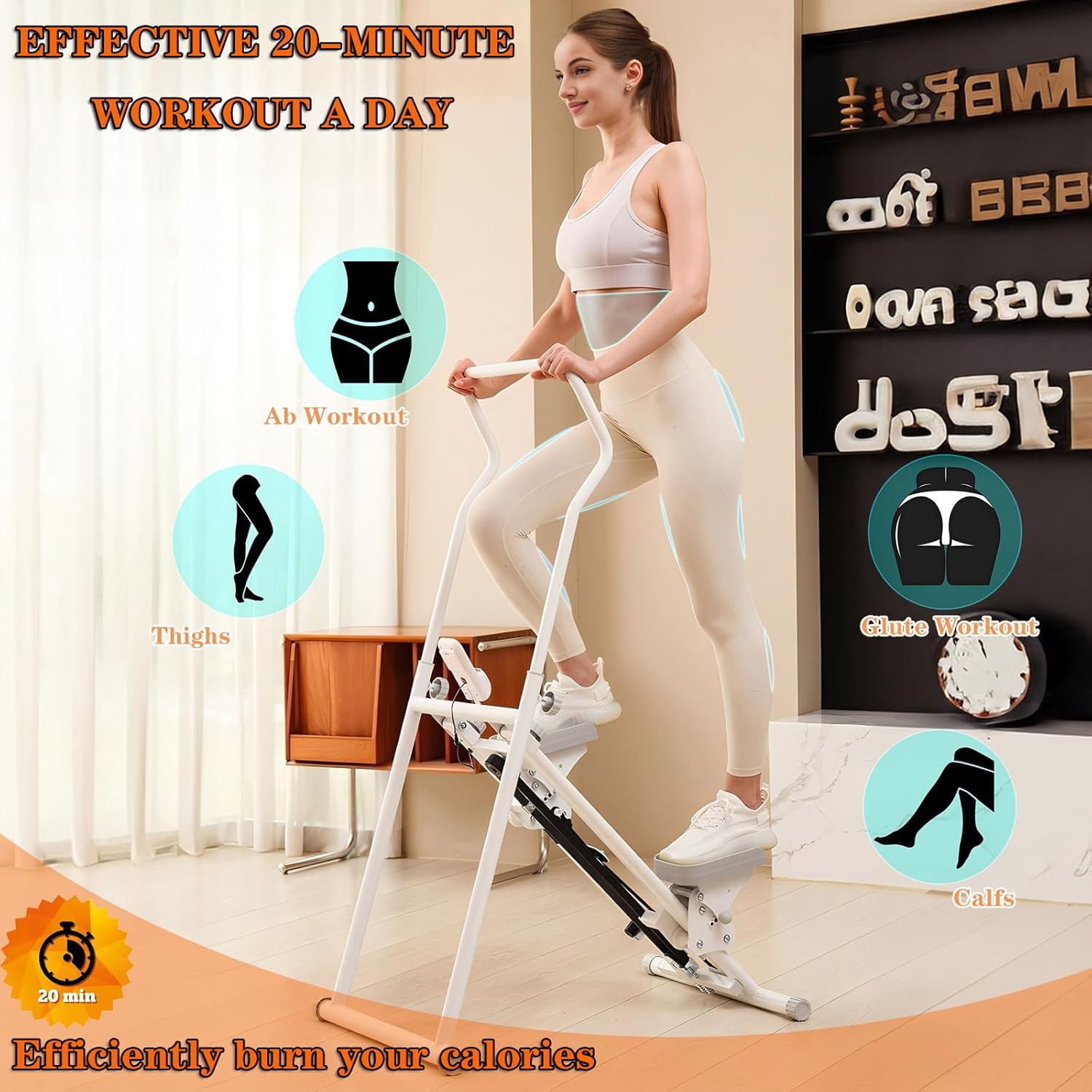 Stair Climber Stepper for Home Gym Exercise, Vertical Climber Machine
