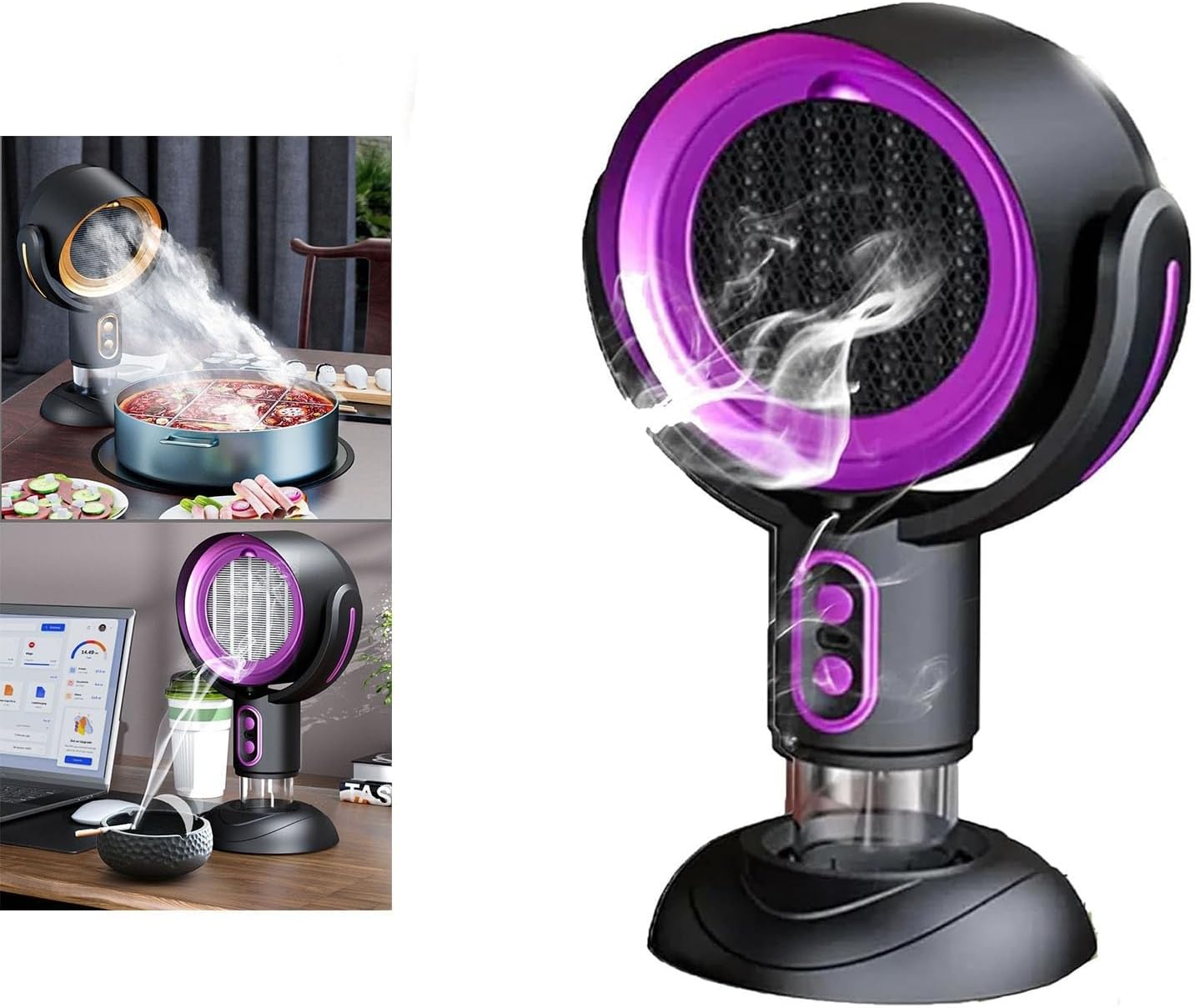 Smoke purifier, smoke fan for indoor smoking, portable air purifier, high fan for smoking