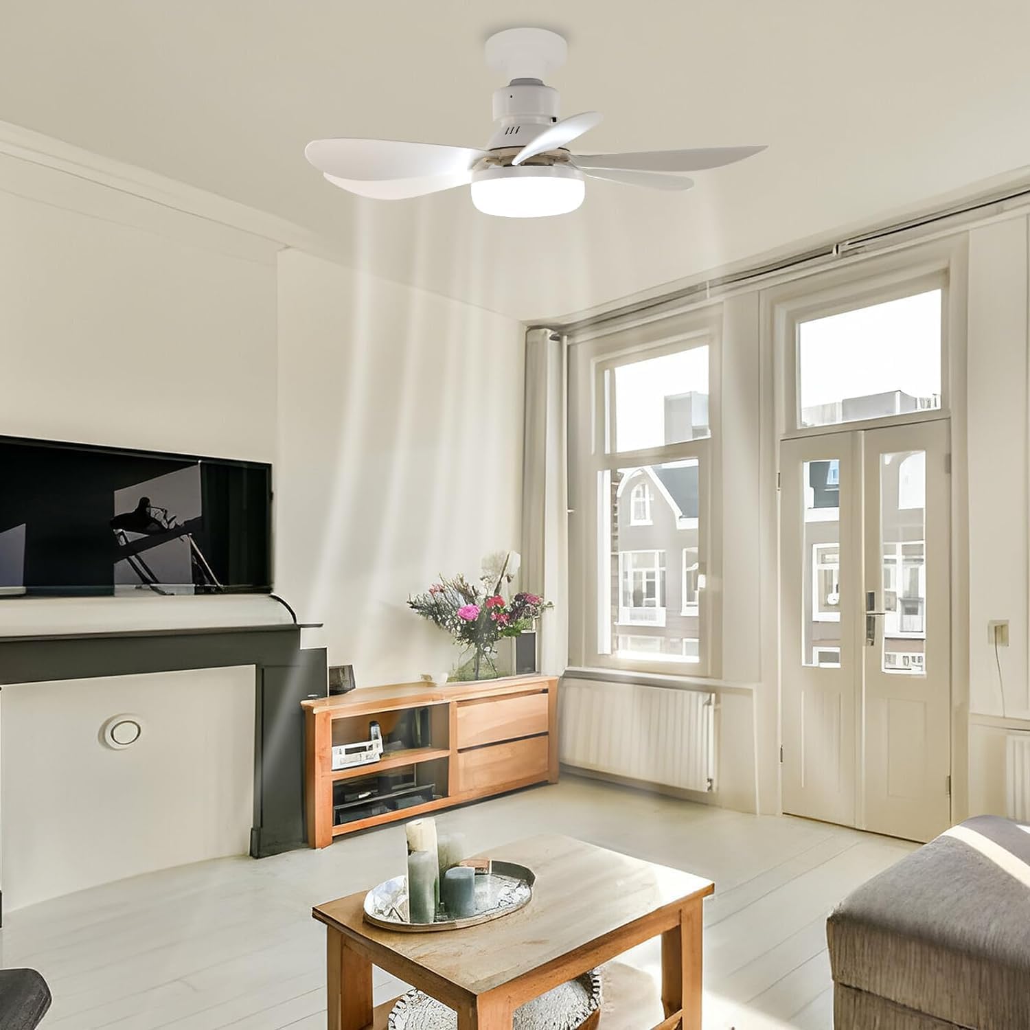 20.5inch HFAN Ceiling Fans with Lights