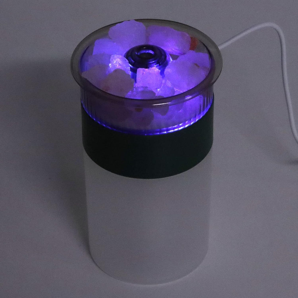 Rock Humidifier Fine Mist Colorful LED Lights Plug and Play Diffuser for Bedroom 250ml 5V 1A