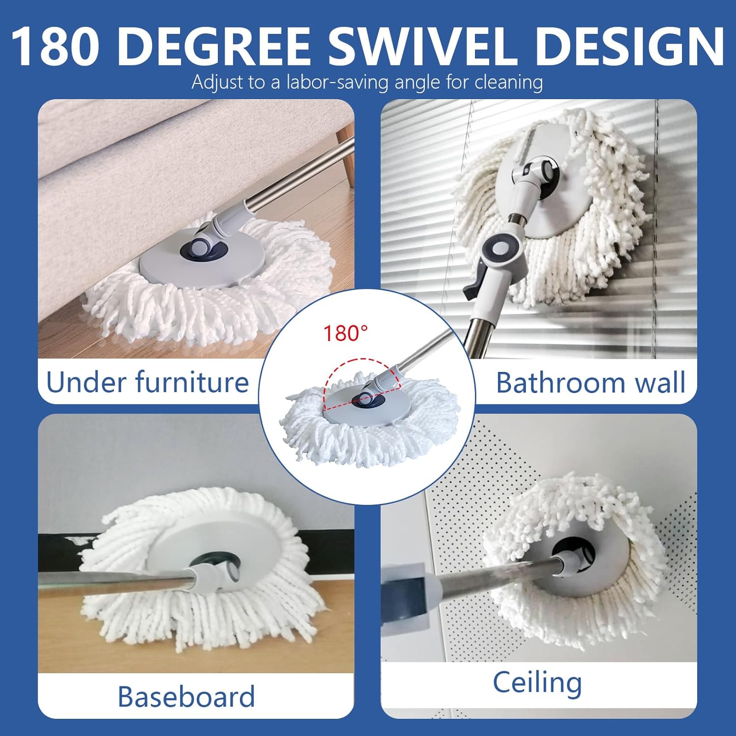 Movable Microfiber Mop Set Essentials