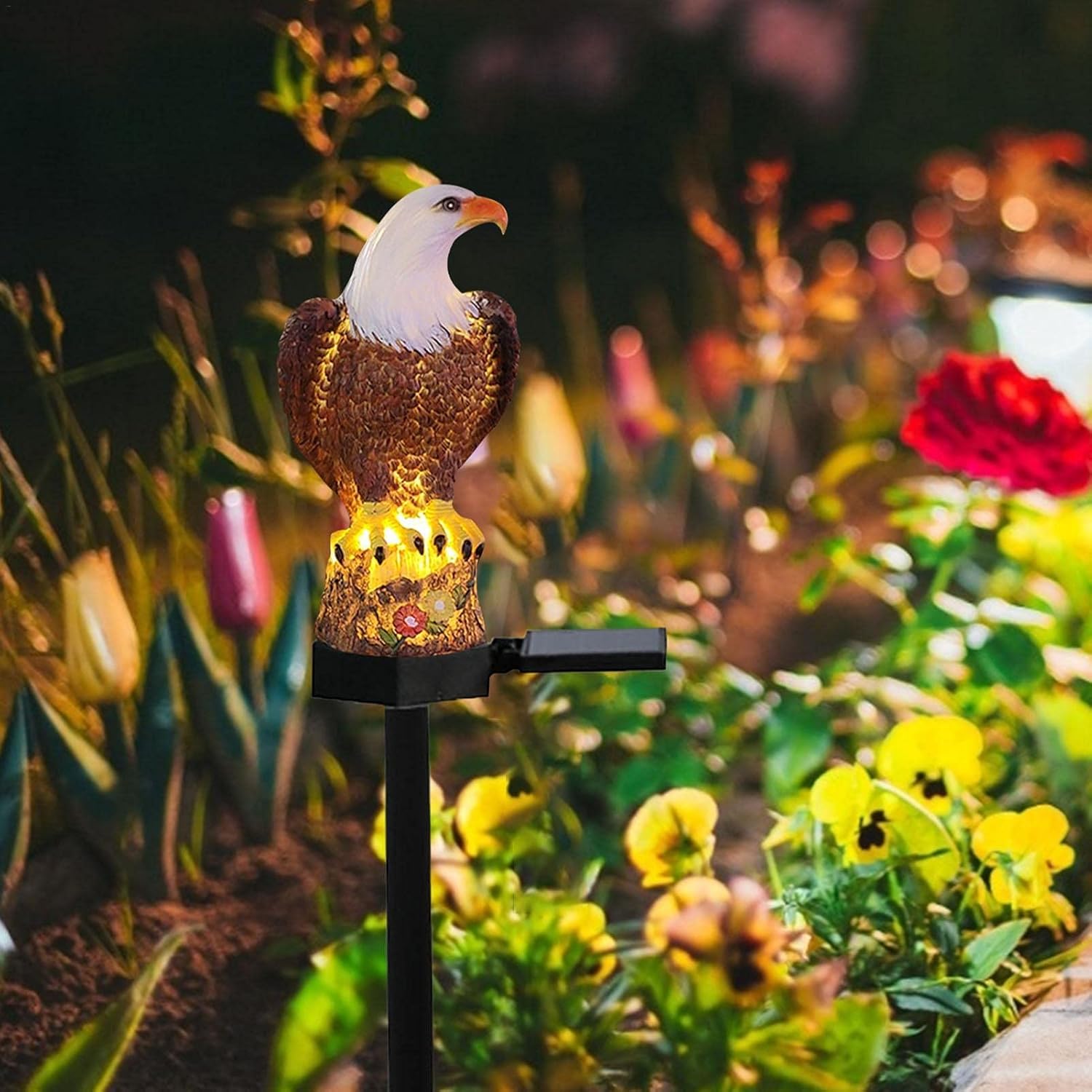 Solar Eagle Lawn Lamp, Solar Eagle Ground Plug Lawn Lamp Eagle Shape Light Eagle Decoration Lamp