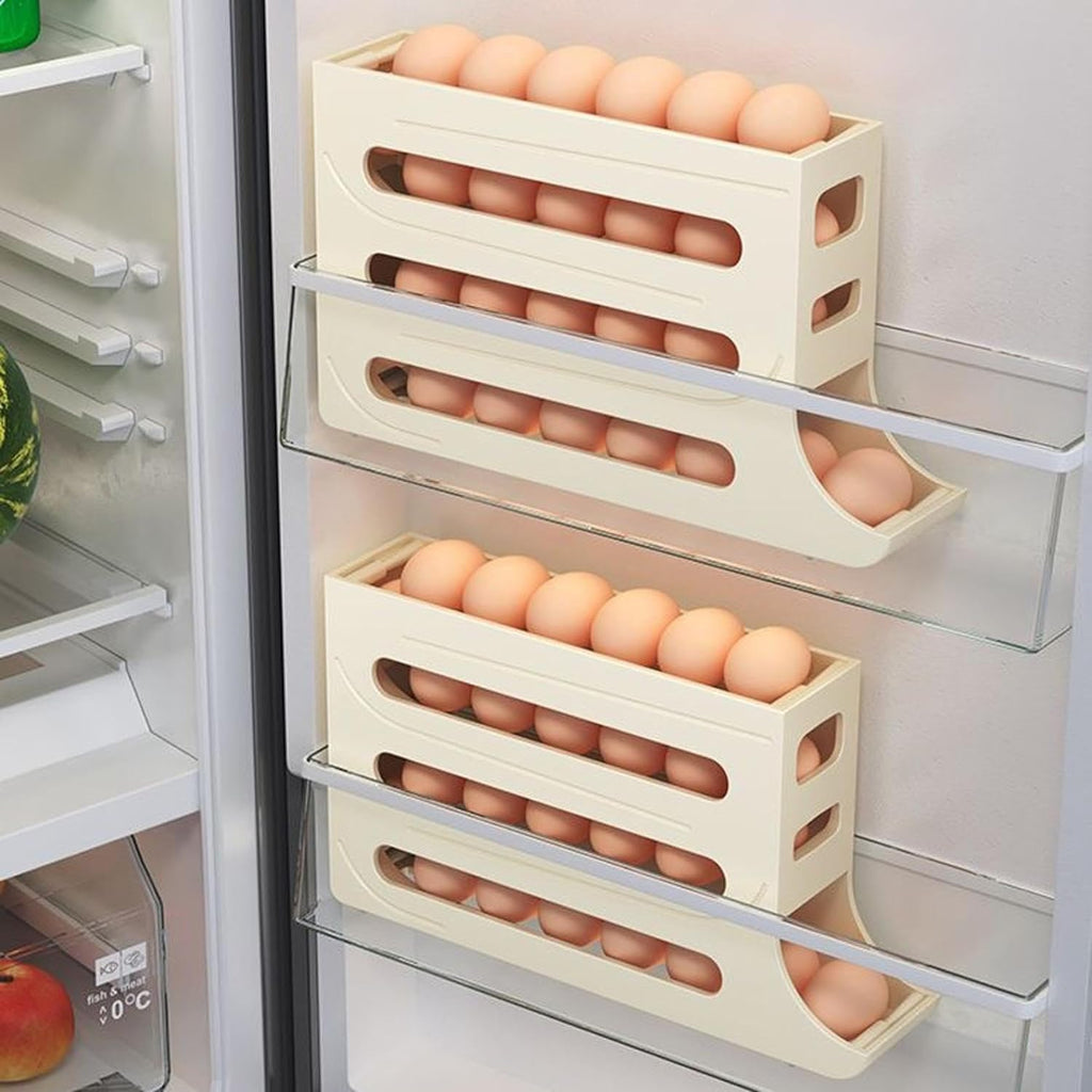 4 Tiers Automatic Egg Rolling Rack 30 Eggs Egg Holder