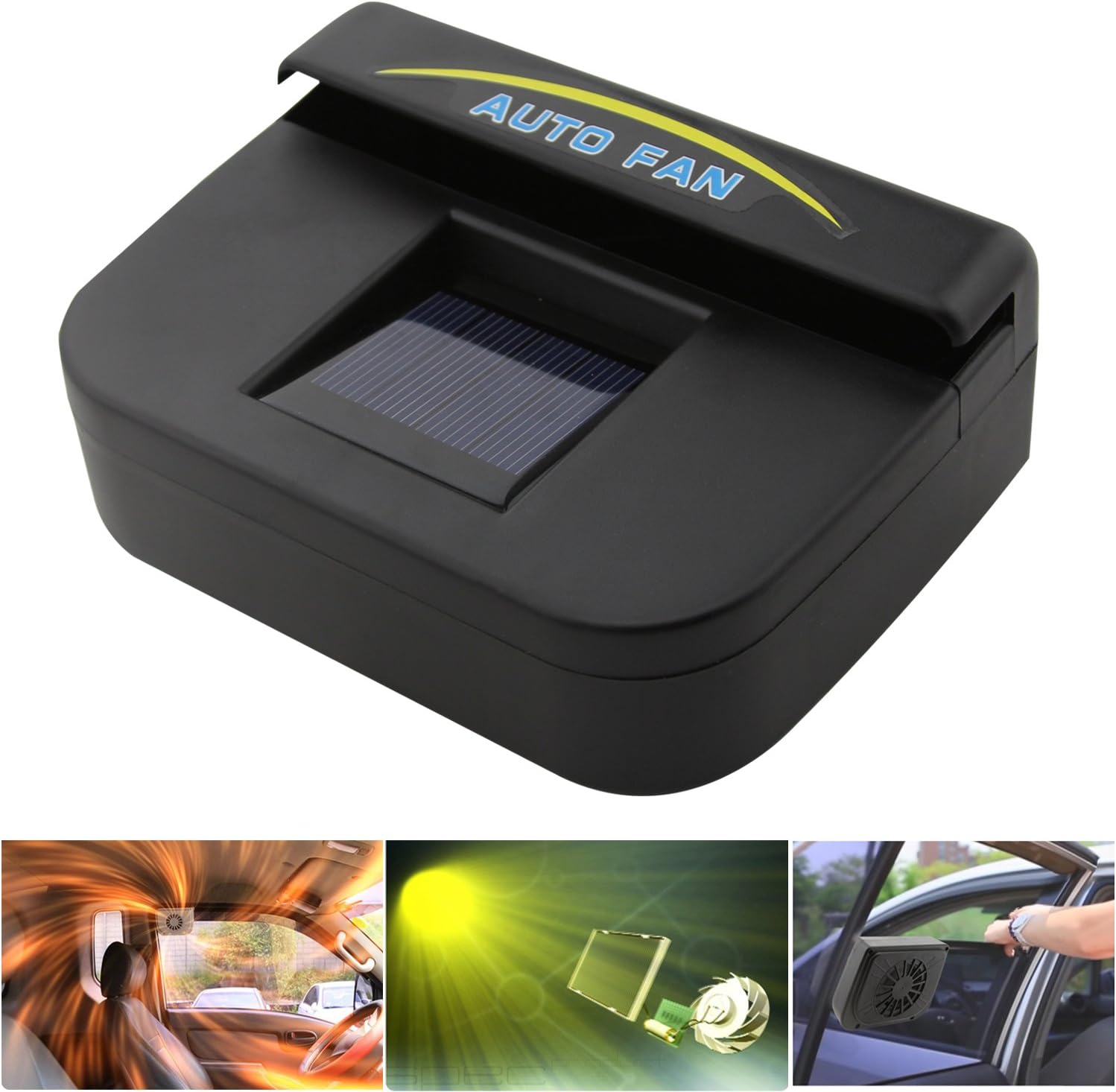 نظام مروحة تبريد فتحة تهوية السيارة بالطاقة الشمسية