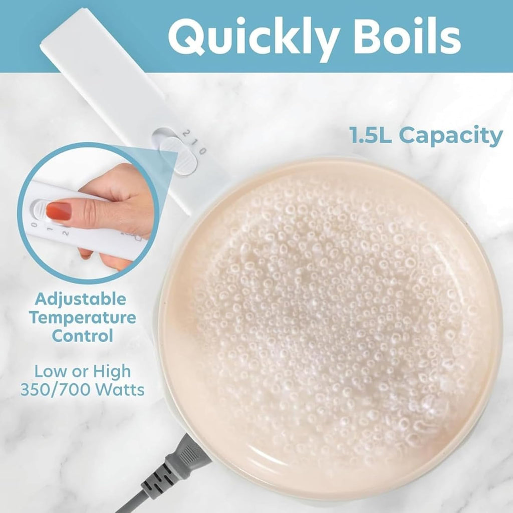 1.8L Electric Hot Pot with Steamer & Temperature Control