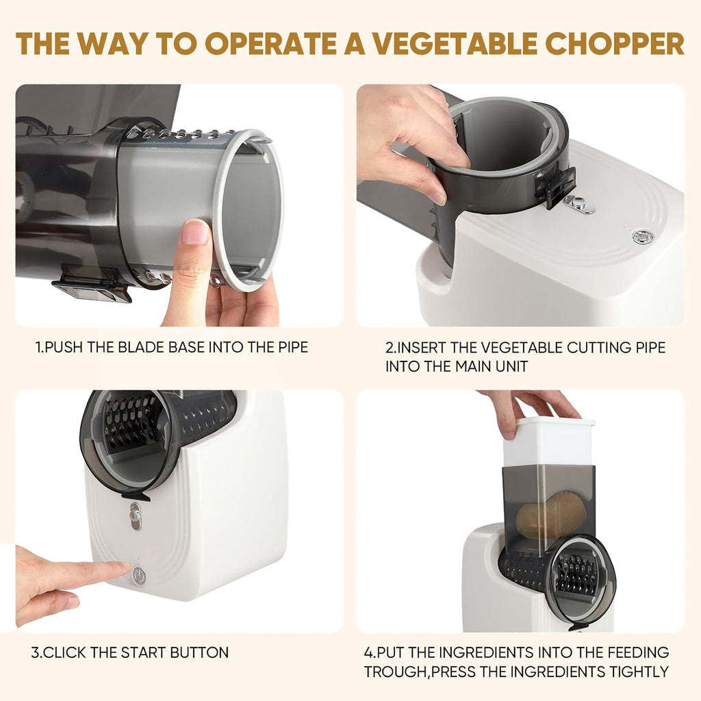 Electric vegetable fruit cutter slicer