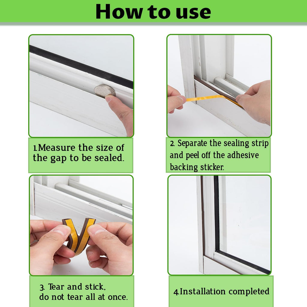 6M Foam Seal Strip Self Adhesive for Doors and for Windows