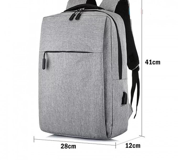 حقيبة ظهر للسفر متينة ونحيفة للجنسين مع منفذ شاحن USB