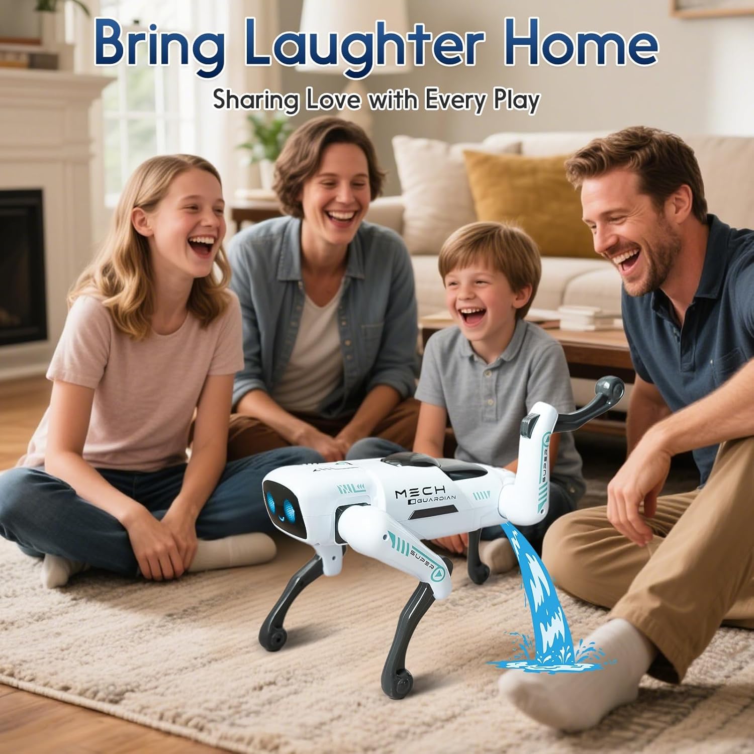 كلب آلي ذكي مزود بتحكم صوتي للأطفال