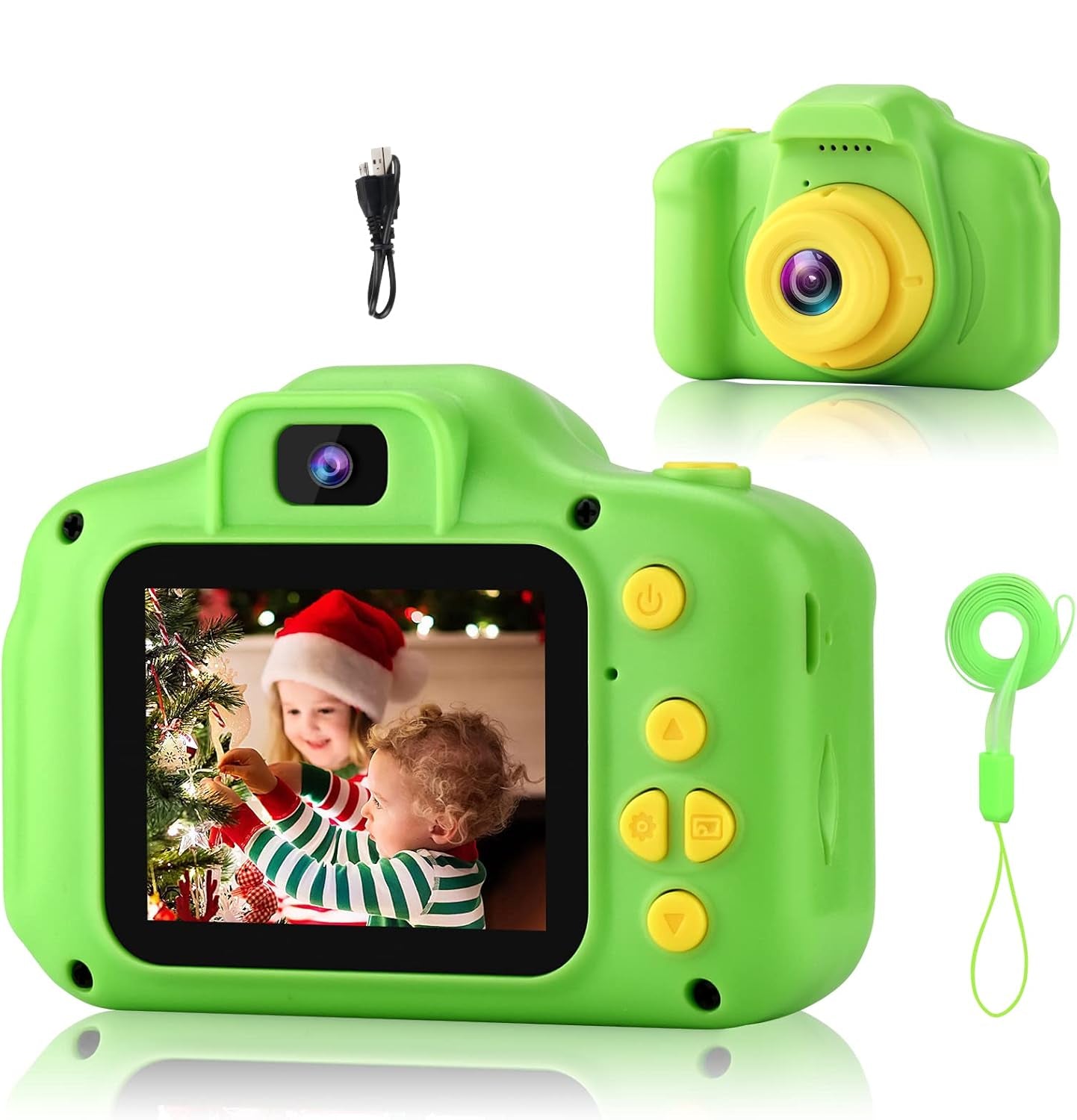 كاميرا رقمية للأطفال برسوم كرتونية بدقة 1080 بكسل، كاميرا فيديو، مسجل، ألعاب تعليمية صغيرة للأطفال