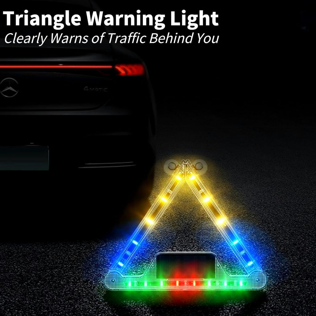 Solar Strobe Lights, Emergency Lights for Vehicles Flashing LED Light Bar Beacon Security Lights Waterproof for Car