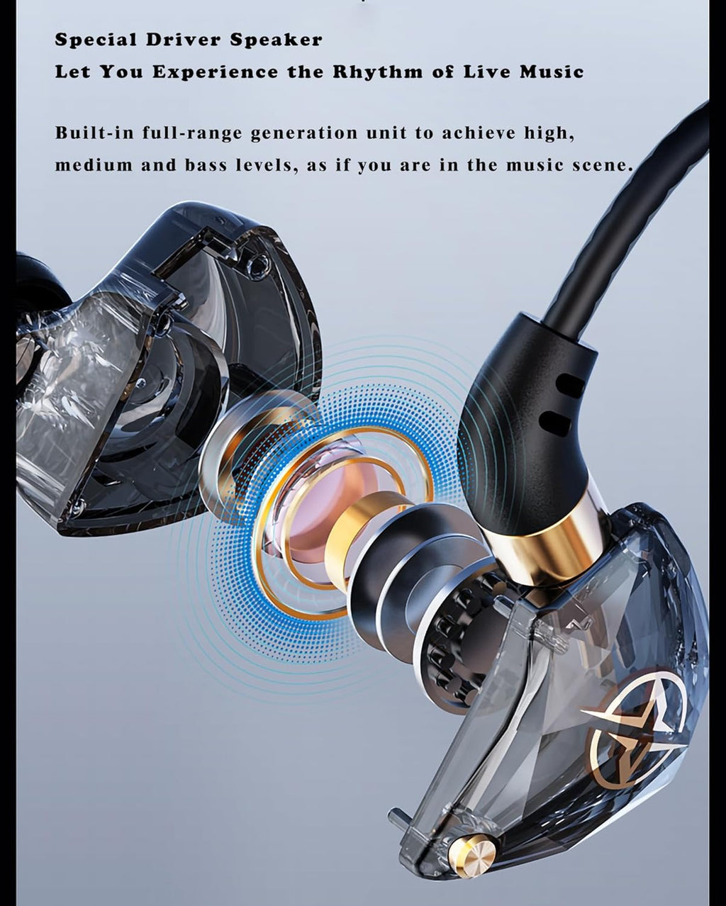 KT-02 Karaoke Hifi Wired Headphones Featuring a Microphone for Singing