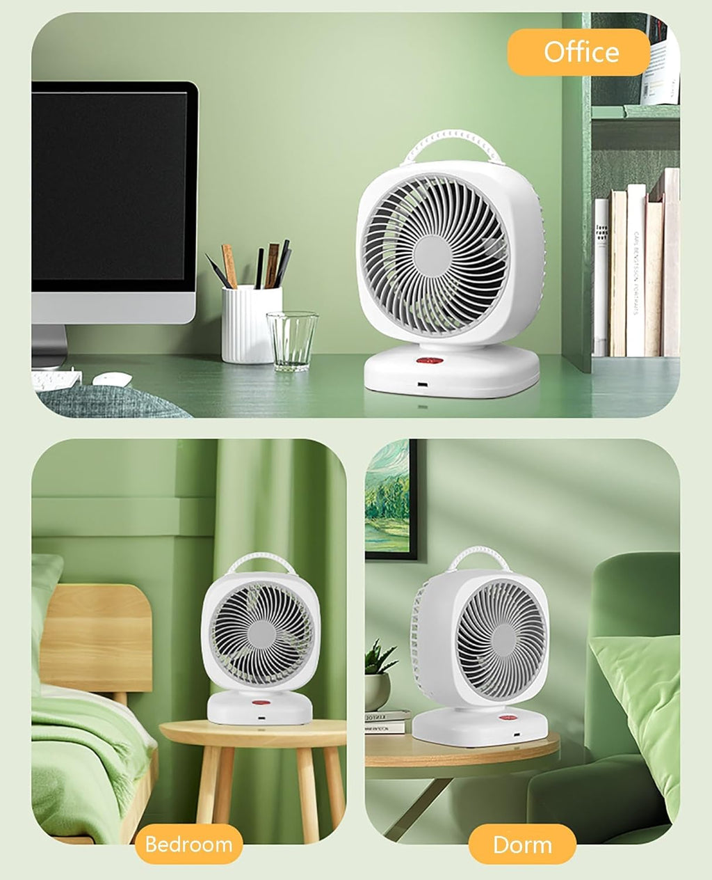 Rechargeable Small Table Fan with 5 Speeds