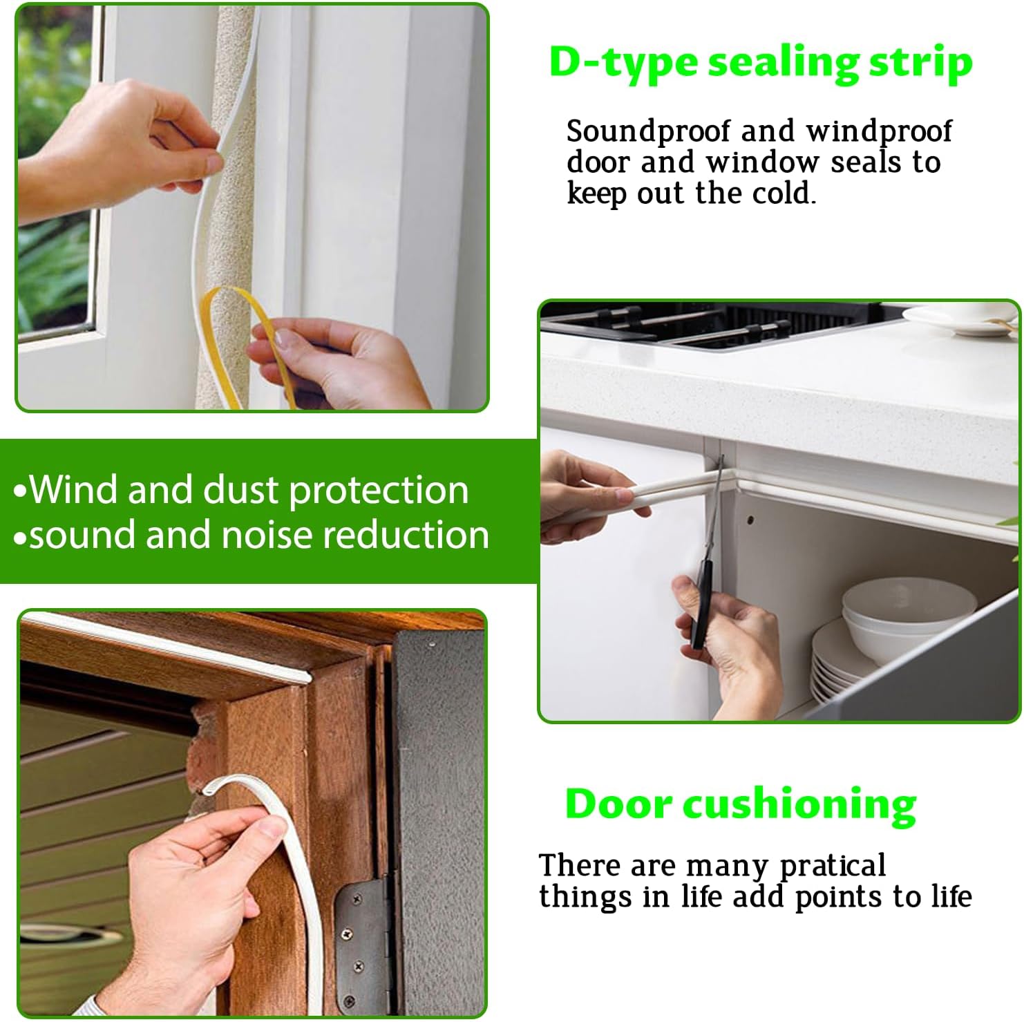 6M Foam Seal Strip Self Adhesive for Doors and for Windows