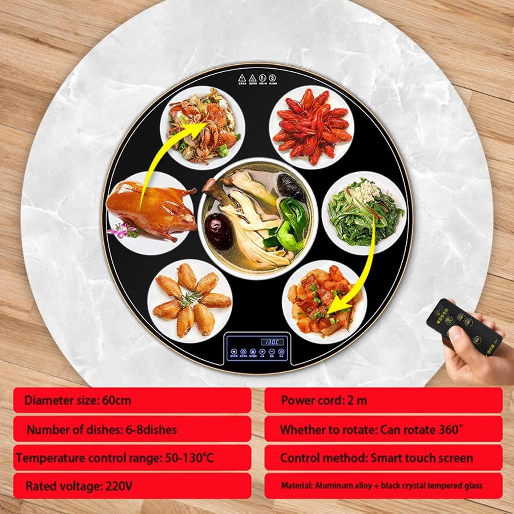 Electric Warming Tray Round Food Warmer Hot Plate 80cm