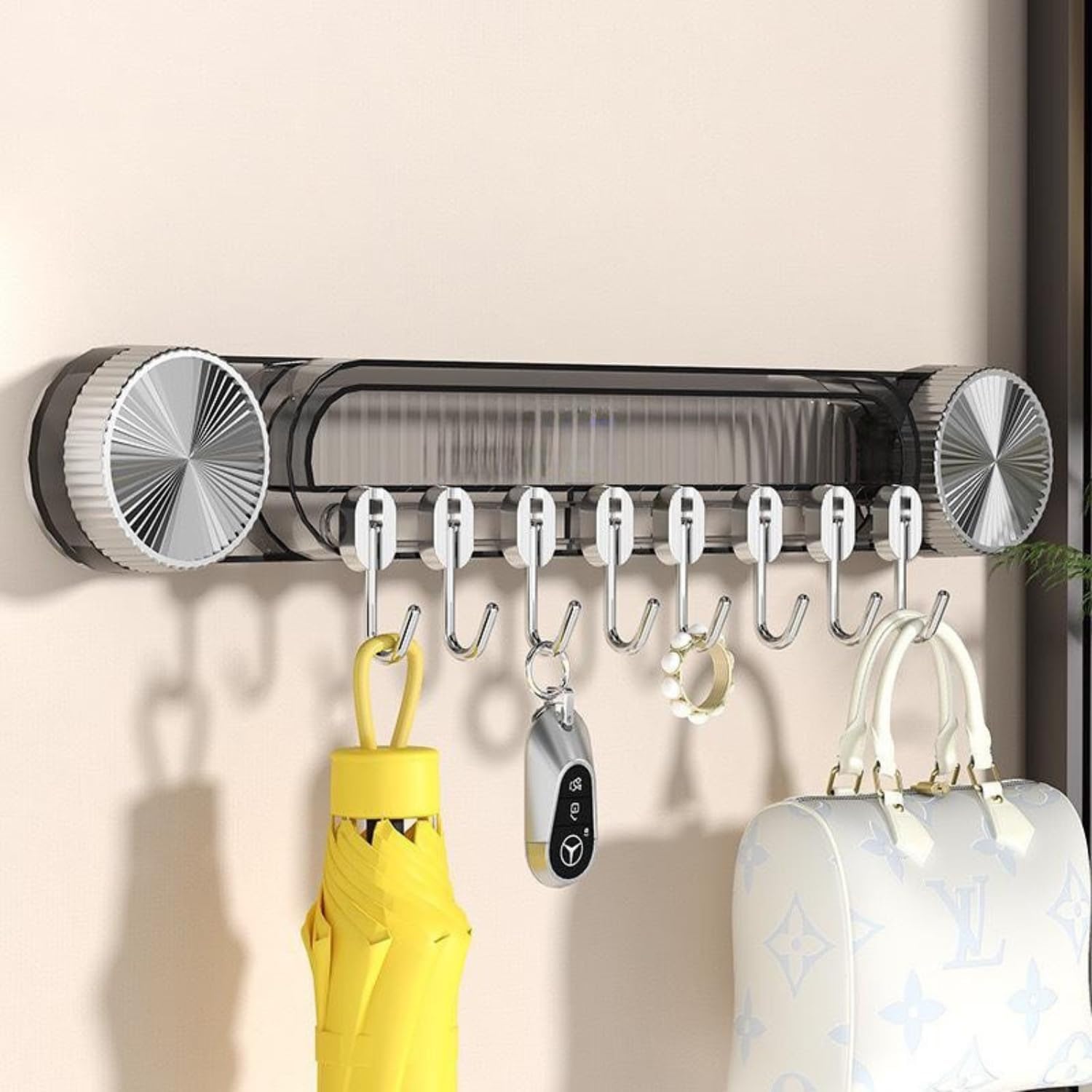 Wall-Mounted Multi - Purpose Rack with Hooks