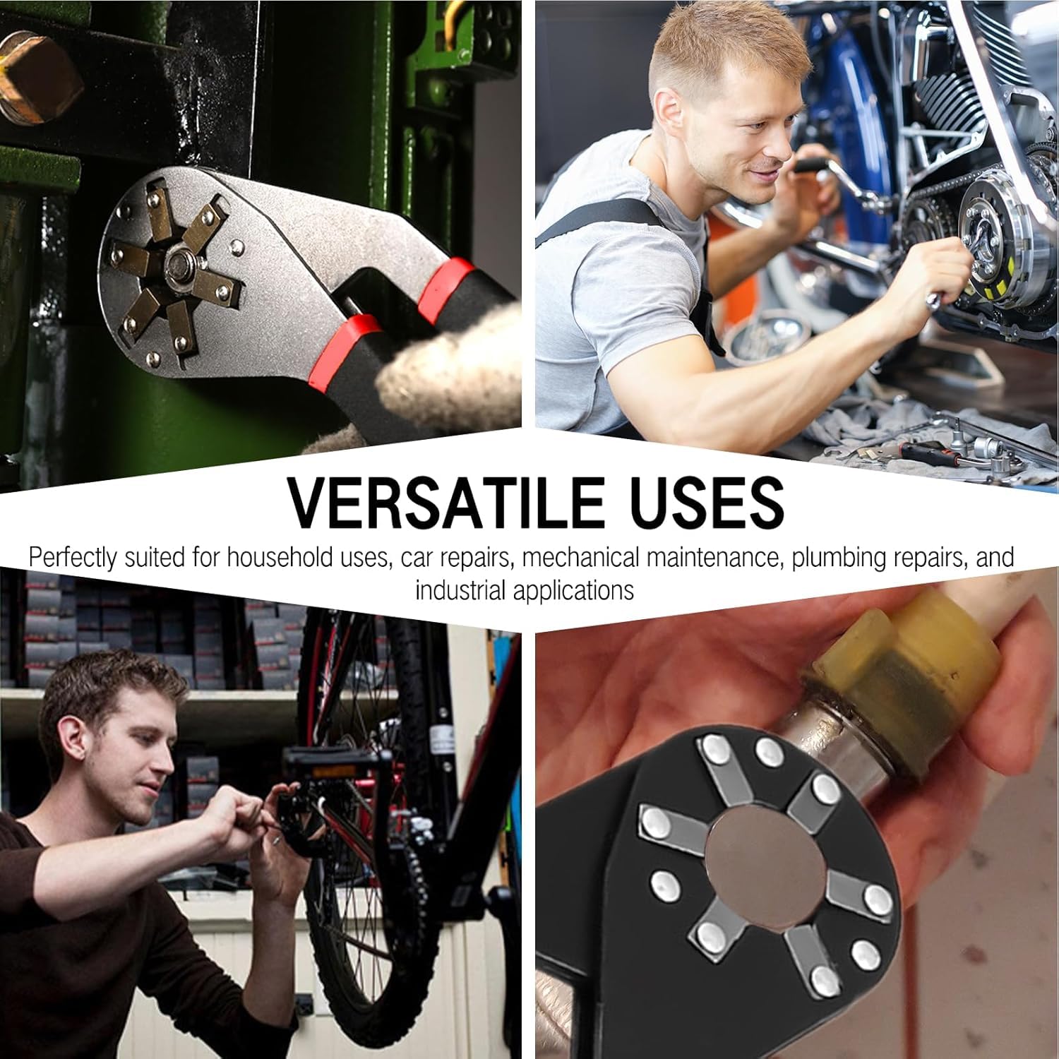 6" or 8" Universal Magic Wrench Multifunctional Adjustable Wrenches Spanner Tool