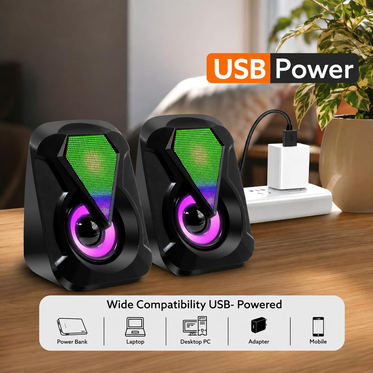 HOCO DS85 RGB Lights Mini Speaker 6W