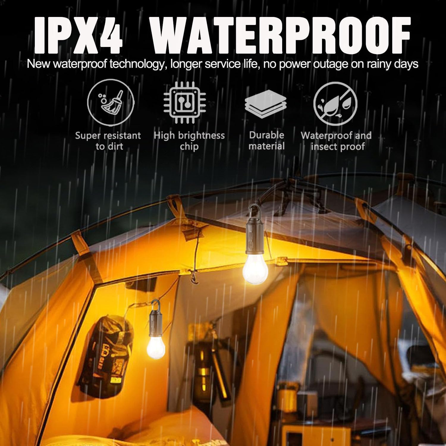 Solar Led Emergency Bulb With USB Charging & Solar Power 2 in 1