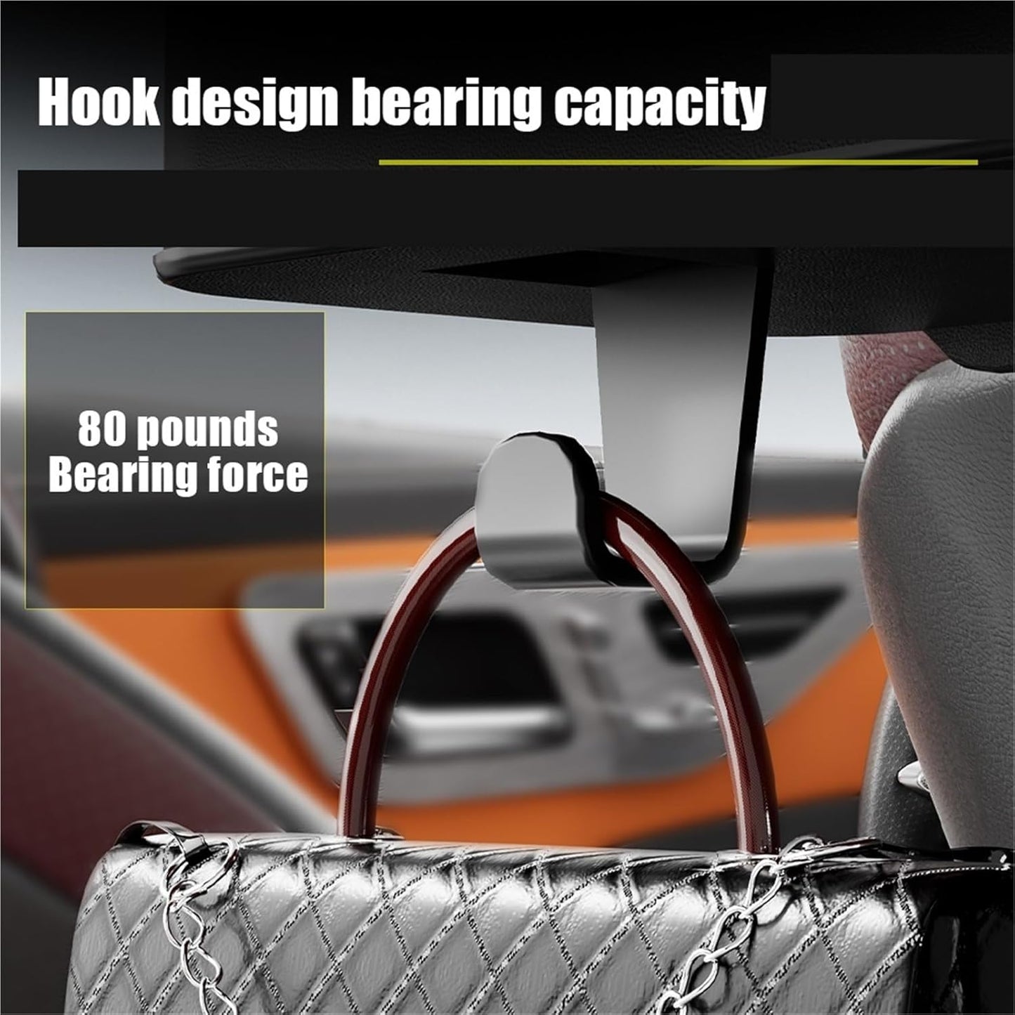 صندوق تخزين متعدد الوظائف لظهر مقعد السيارة، منظم مقعد سيارة عالمي مع حاملين لأكواب الشراب وخطافين، منظم مناديل لظهر مقعد السيارة للعائلة والسفر (أسود)