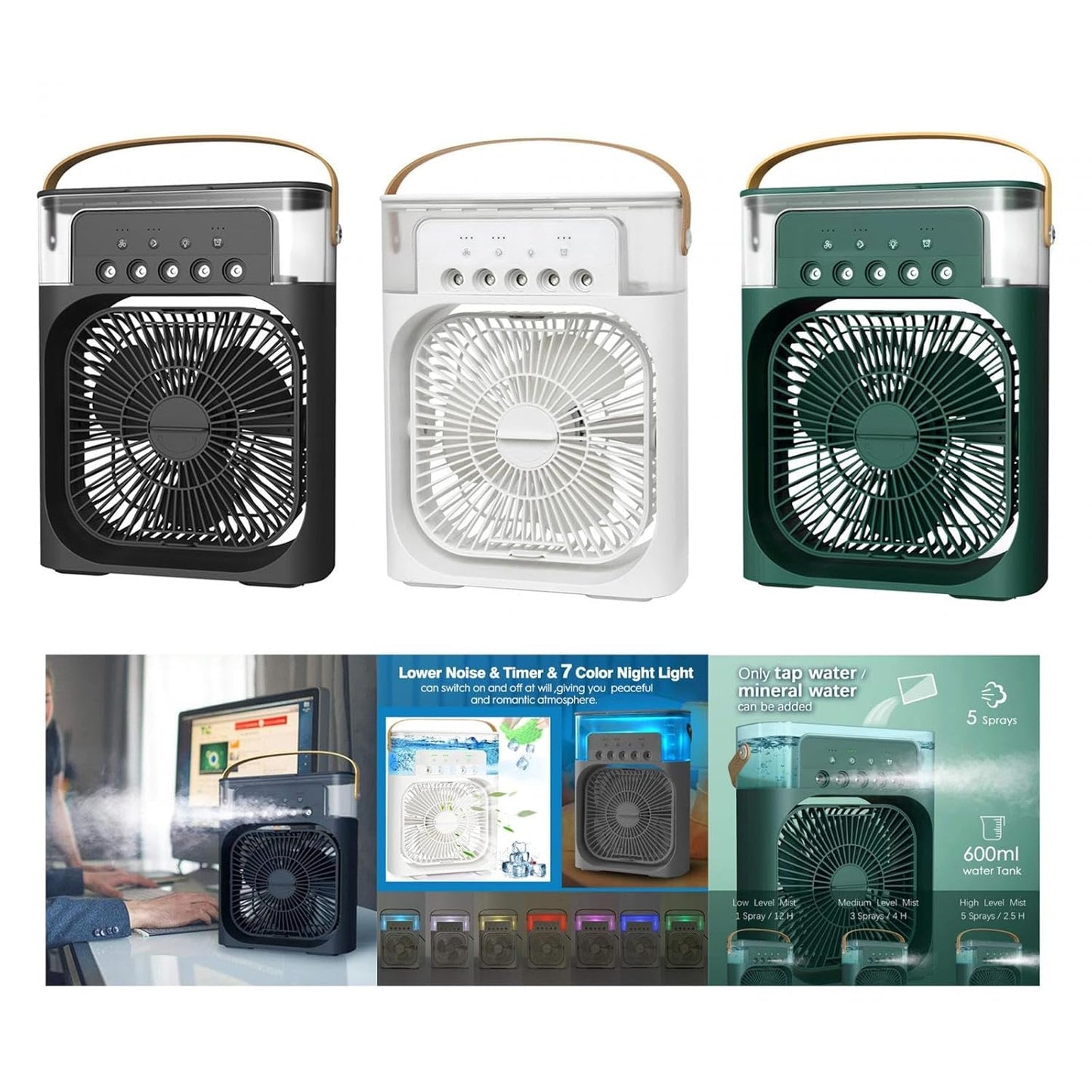 Small USB Misting Cooling Fan