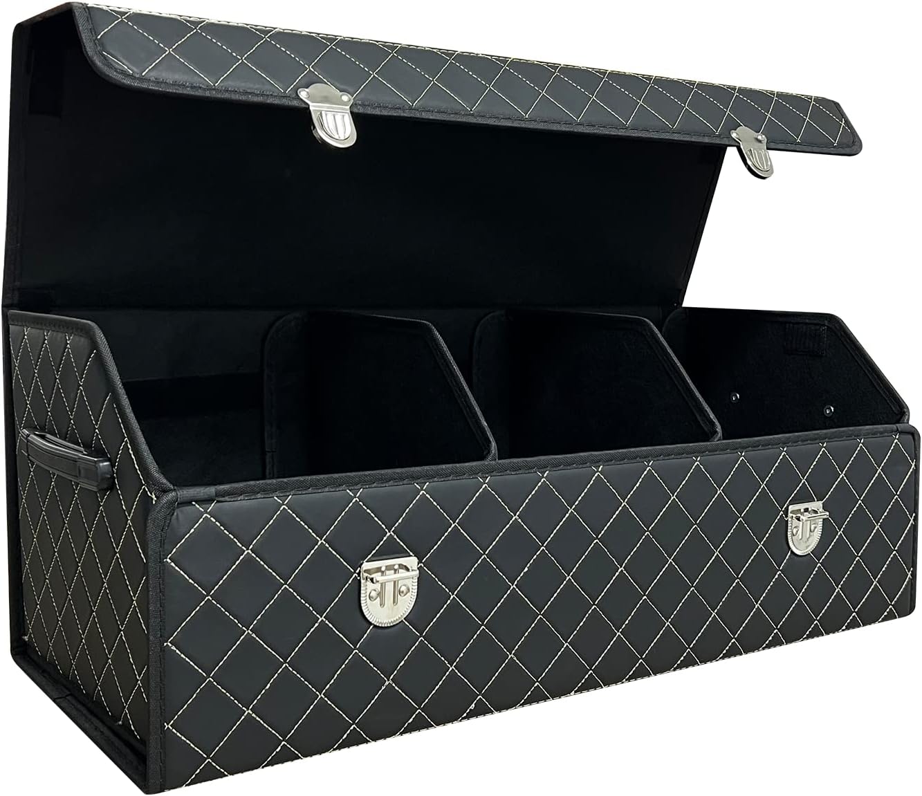Trunk Organizer for Car With Lid,Foldable Trunk Organizer