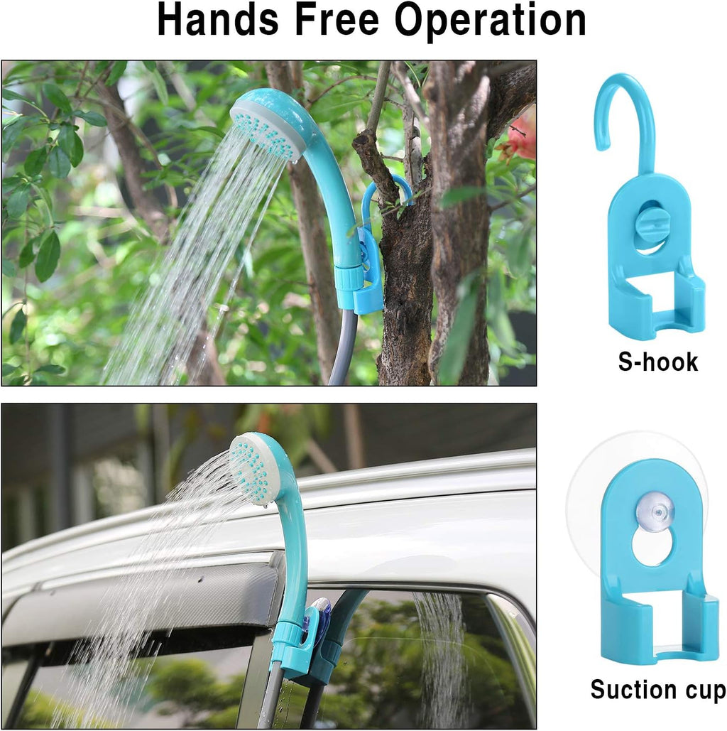 Travel Shower Outdoor Portable Shower Head 2200 mAH Rechargeable Battery