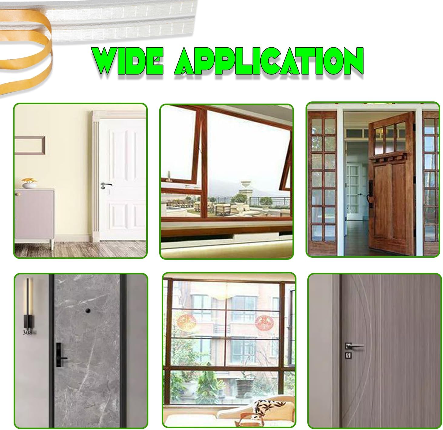 6M Foam Seal Strip Self Adhesive for Doors and for Windows