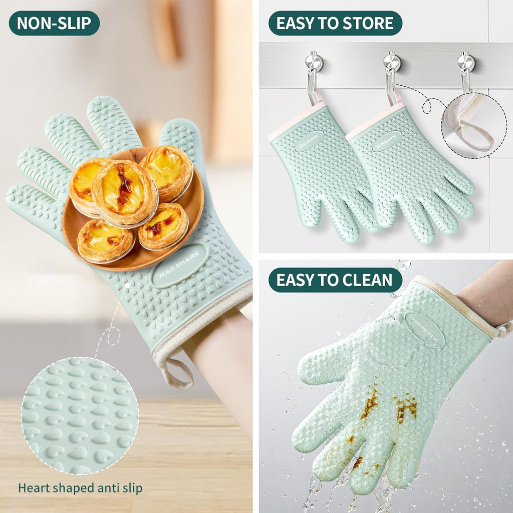 Heat Resistant Waterproof & Non-Slip Oven Mitt 1 pc