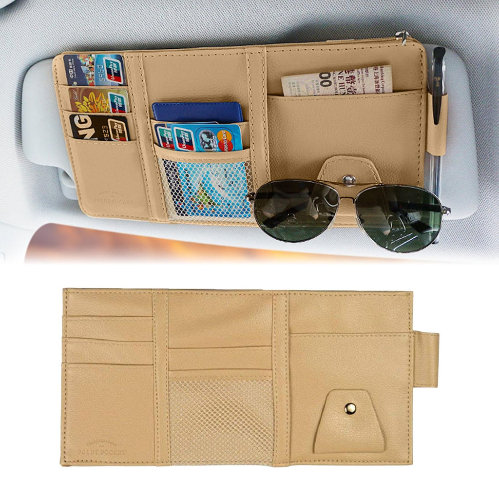 Car Visor Multi-Functional Card Holder Storage Pouch Bag