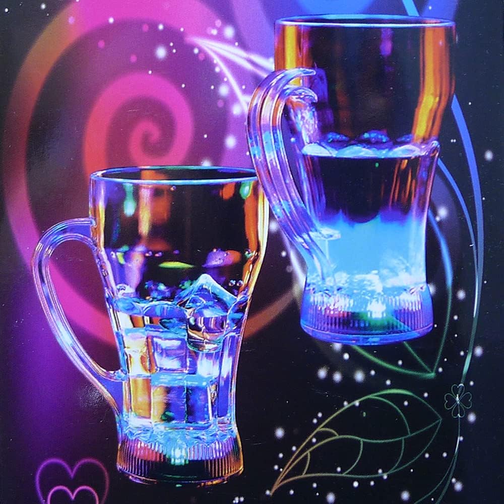Led Flash Light Up Cups With Sensor Switch Glasses