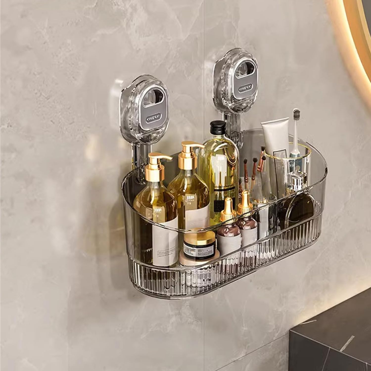 Powerful Suction Shelf Storage Rack