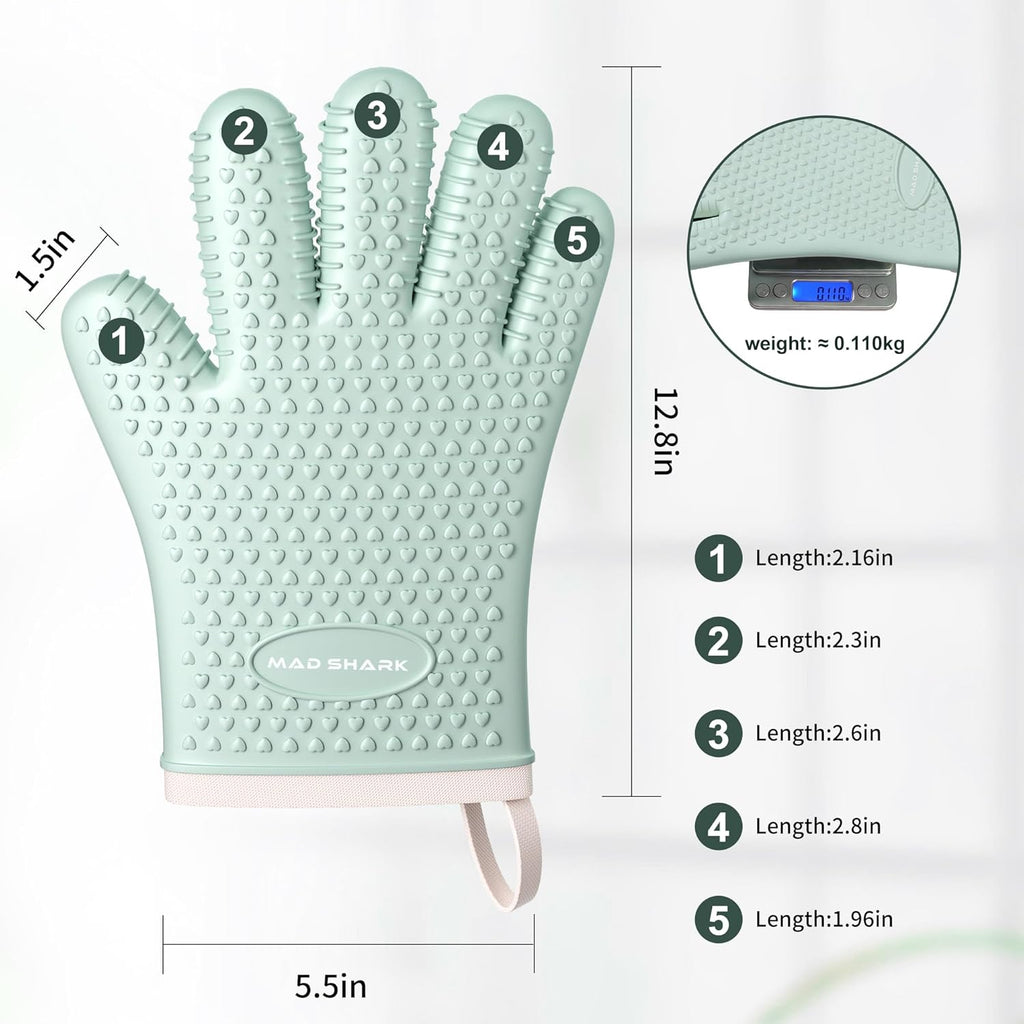 Heat Resistant Waterproof & Non-Slip Oven Mitt 1 pc