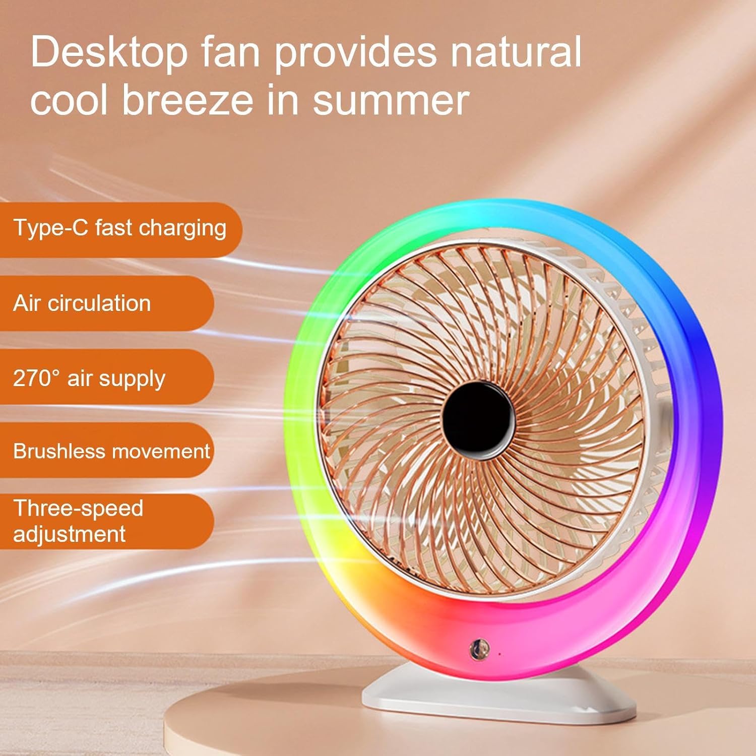 Rechargeable Small Desk Fan Rechargeable