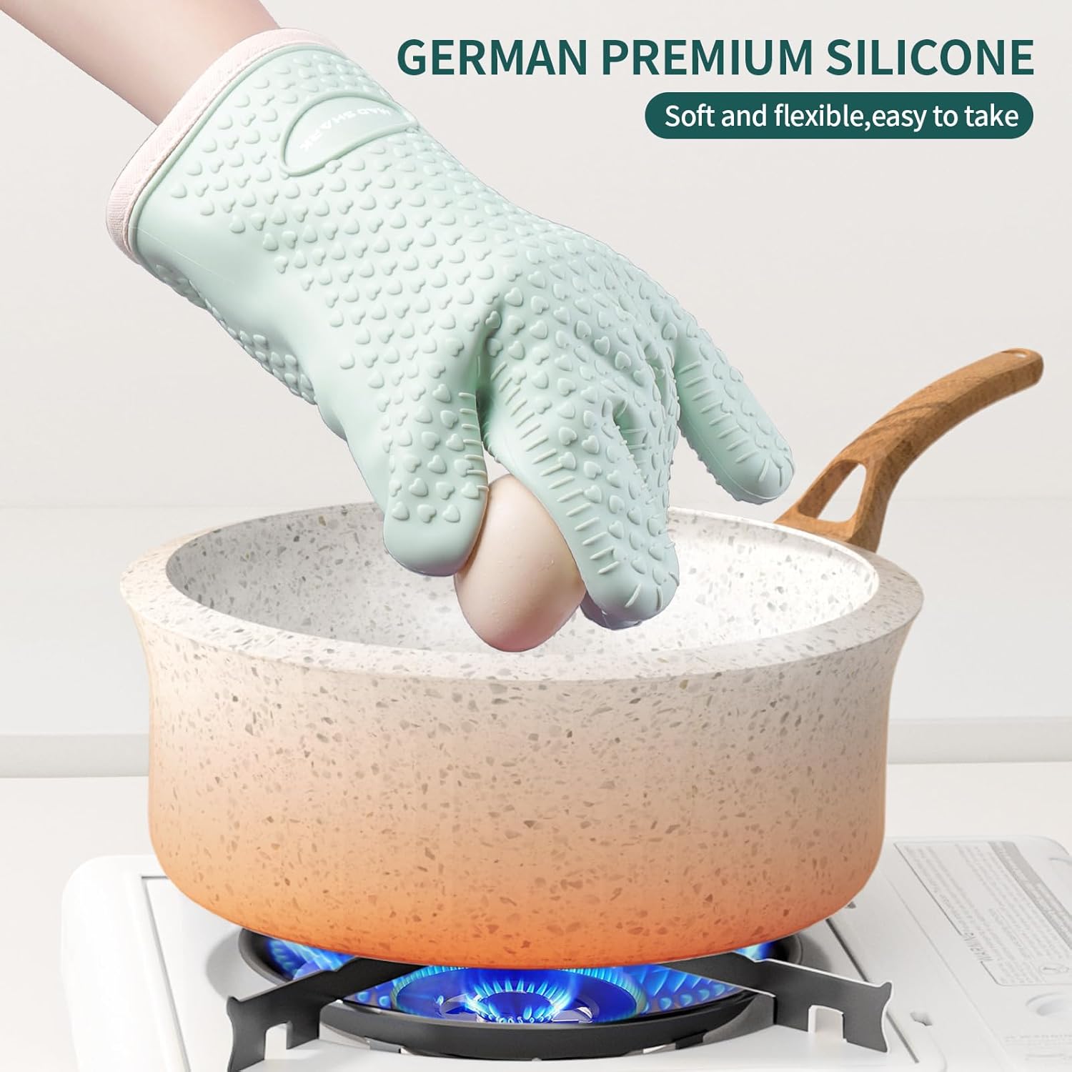 Heat Resistant Waterproof & Non-Slip Oven Mitt 1 pc