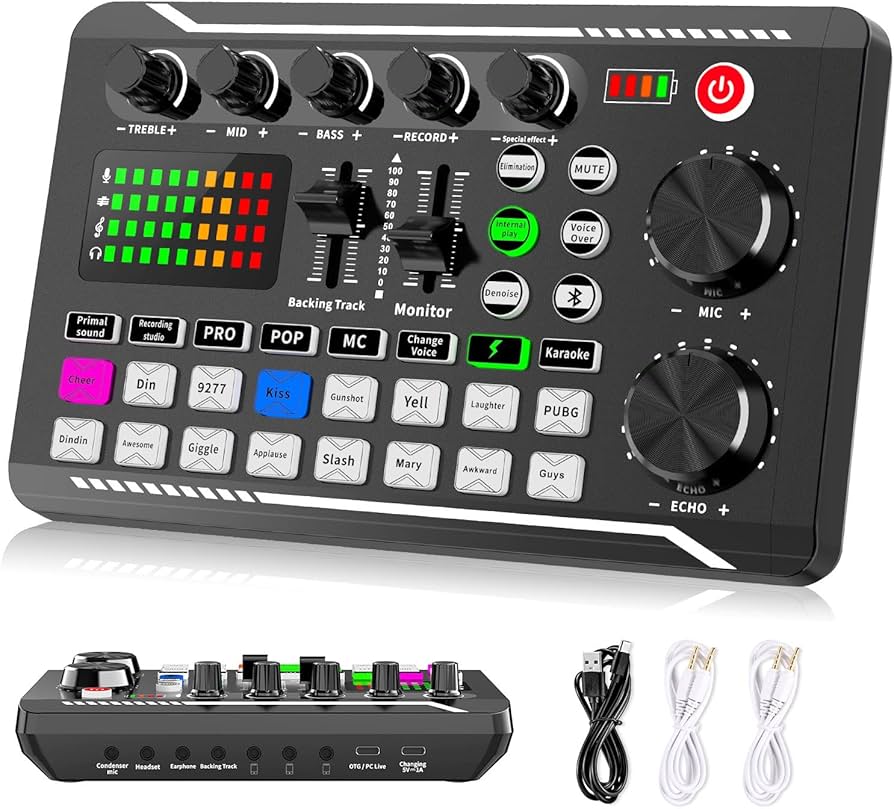 F998 Sound card with Lct 240 Microphone full set