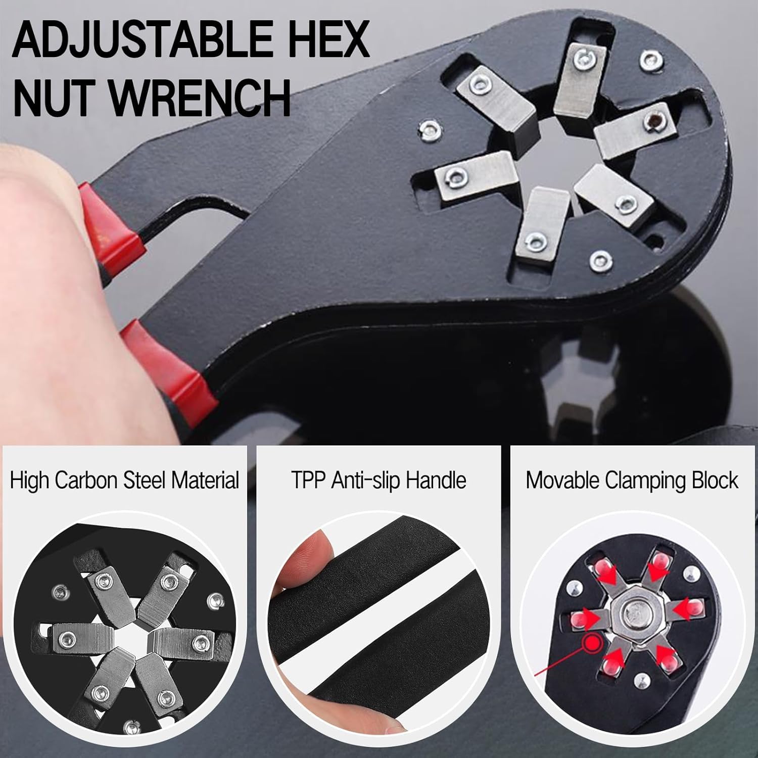 6" or 8" Universal Magic Wrench Multifunctional Adjustable Wrenches Spanner Tool