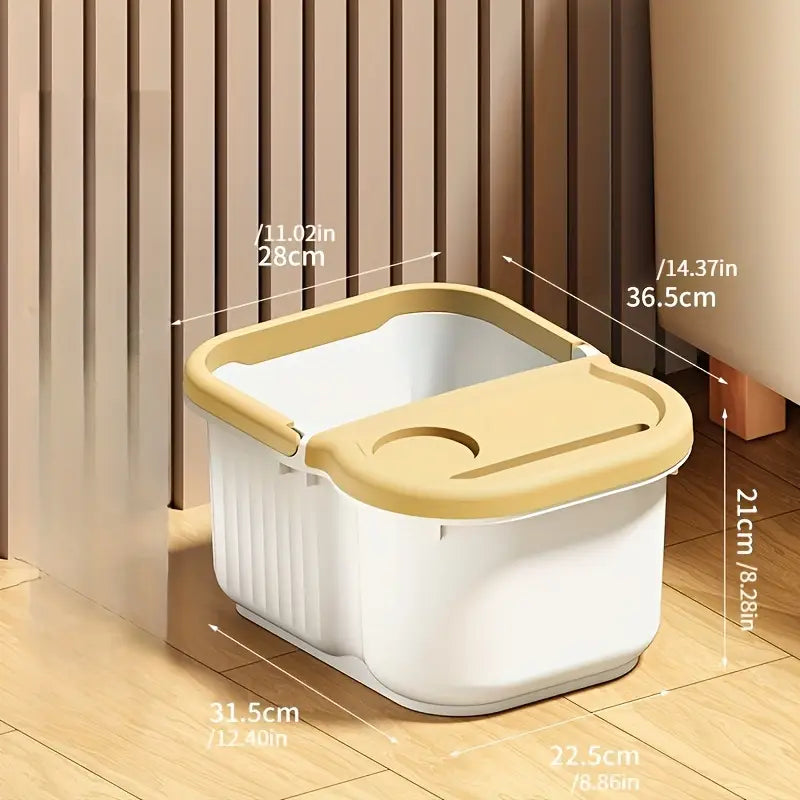 دلو حمام القدم مع مقبض