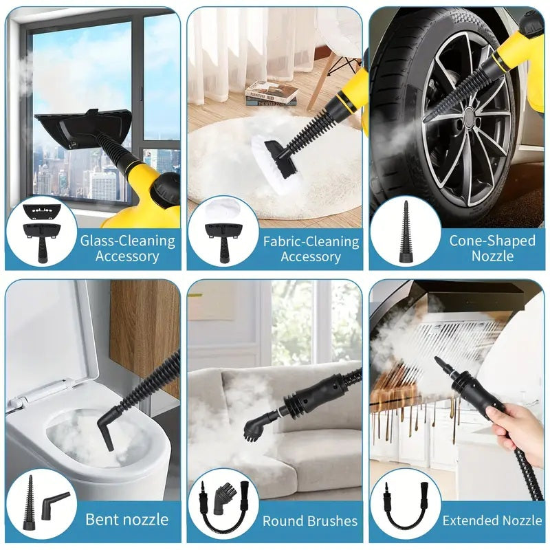 Portable High-Pressure Steam Cleaner, Handheld Household Steam Cleaner