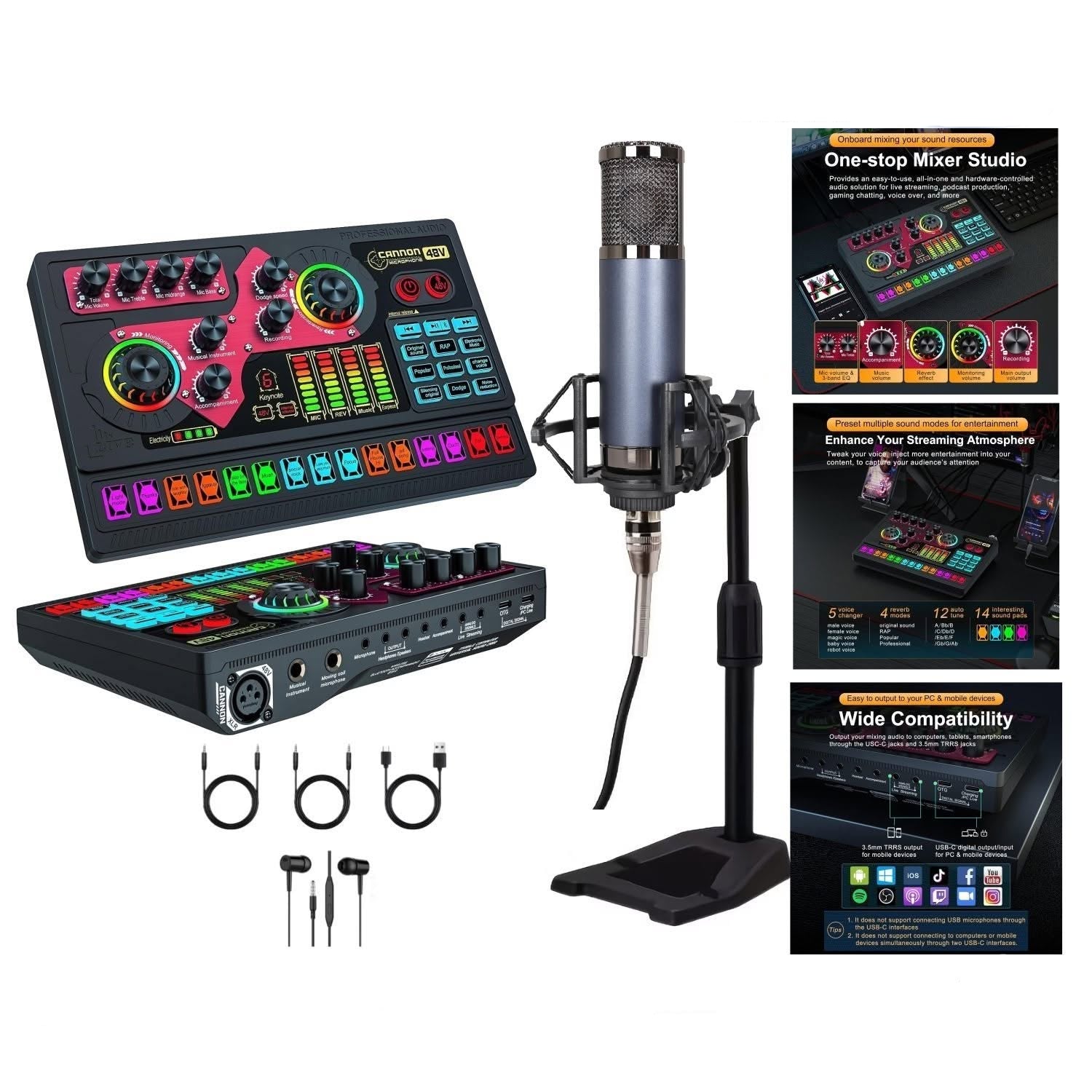 SX96 SOUND CARD WITH F22 MIC Studio Kit