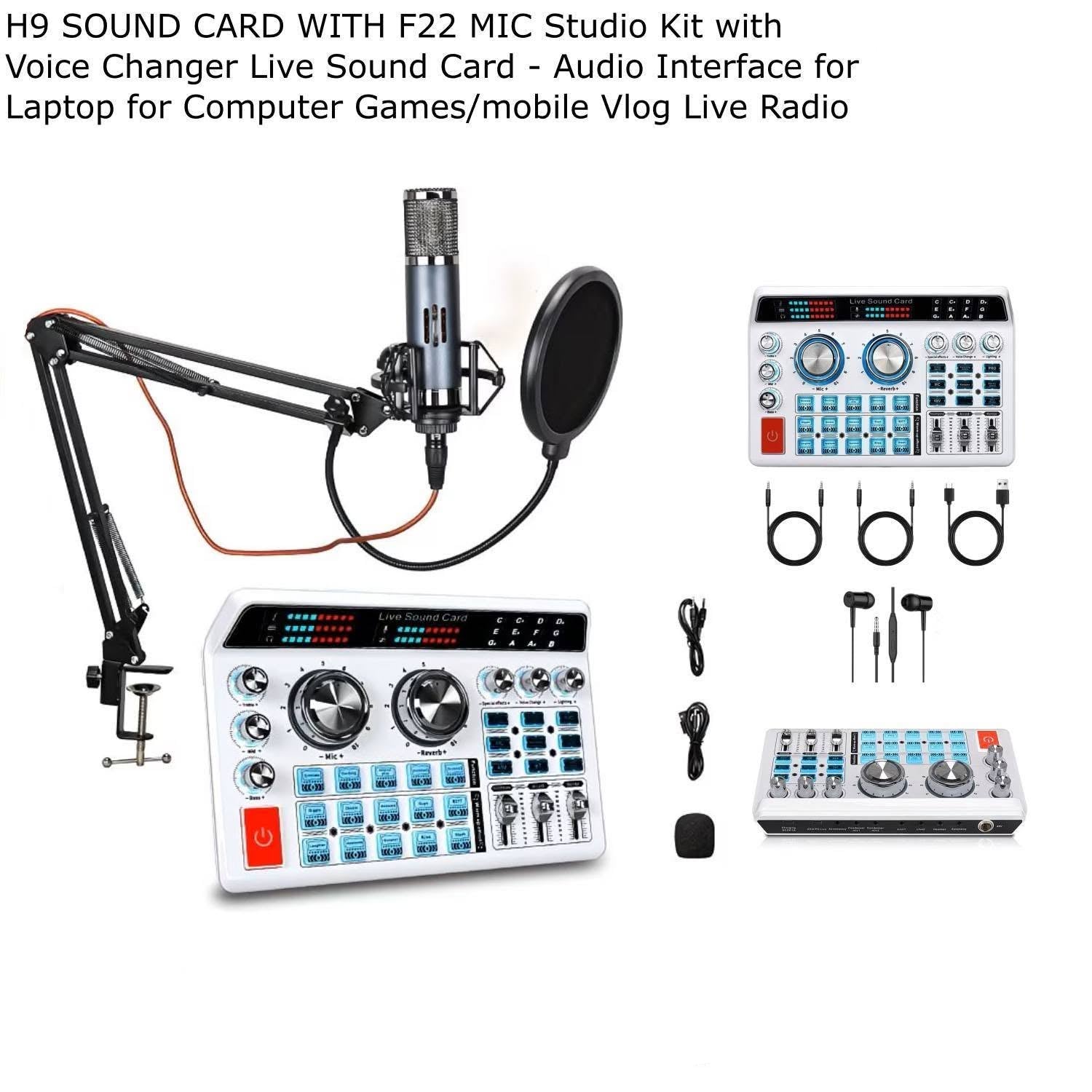 H9 SOUND CARD WITH F22 MIC Studio Kit