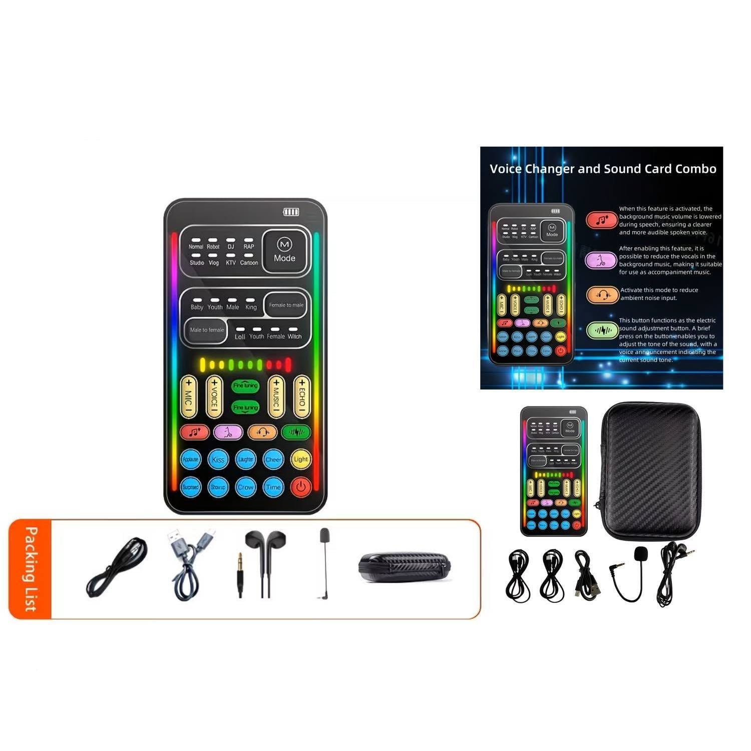 Voice Changer Sound Mixer with 16 Modes