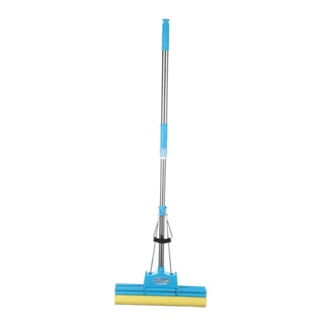 Ultimate Premium Cotton Dust Mop Floor Wash and Clean Squeeze Sponge Double Roller PVA Mop